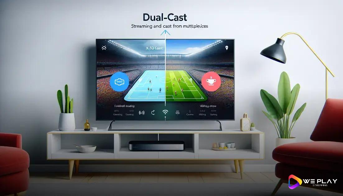 App DUPLECAST na TV Samsung